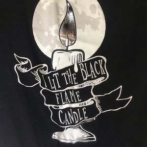 Hocus Pocus black flame candle tank top